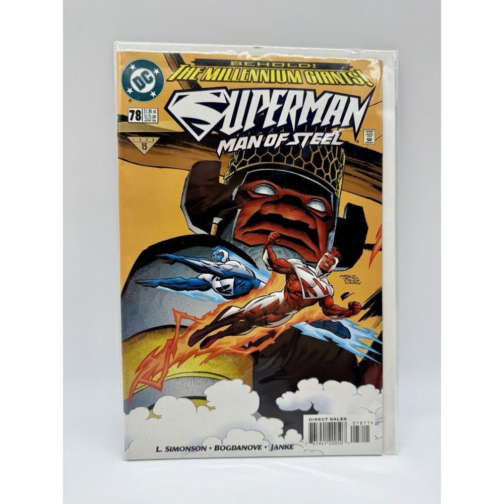Superman The Man of Steel No. 78 DC Comics Vintage 1998 Bagged And Boarded